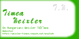 timea weixler business card